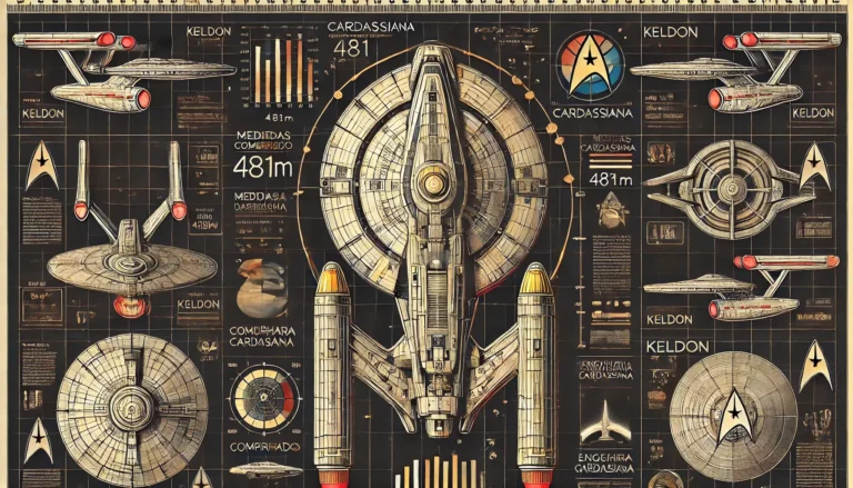 Tamanhos de Miniatura Keldon Nave Cardassiana de Star Trek