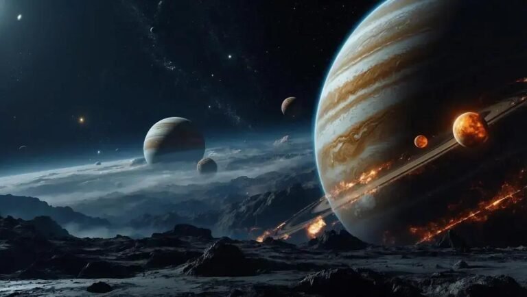 Planetas gasosos com tempestades colossais registrados por sondas espaciais