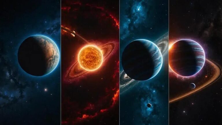 Sistemas planetários triplos encontrados em galáxias distantes